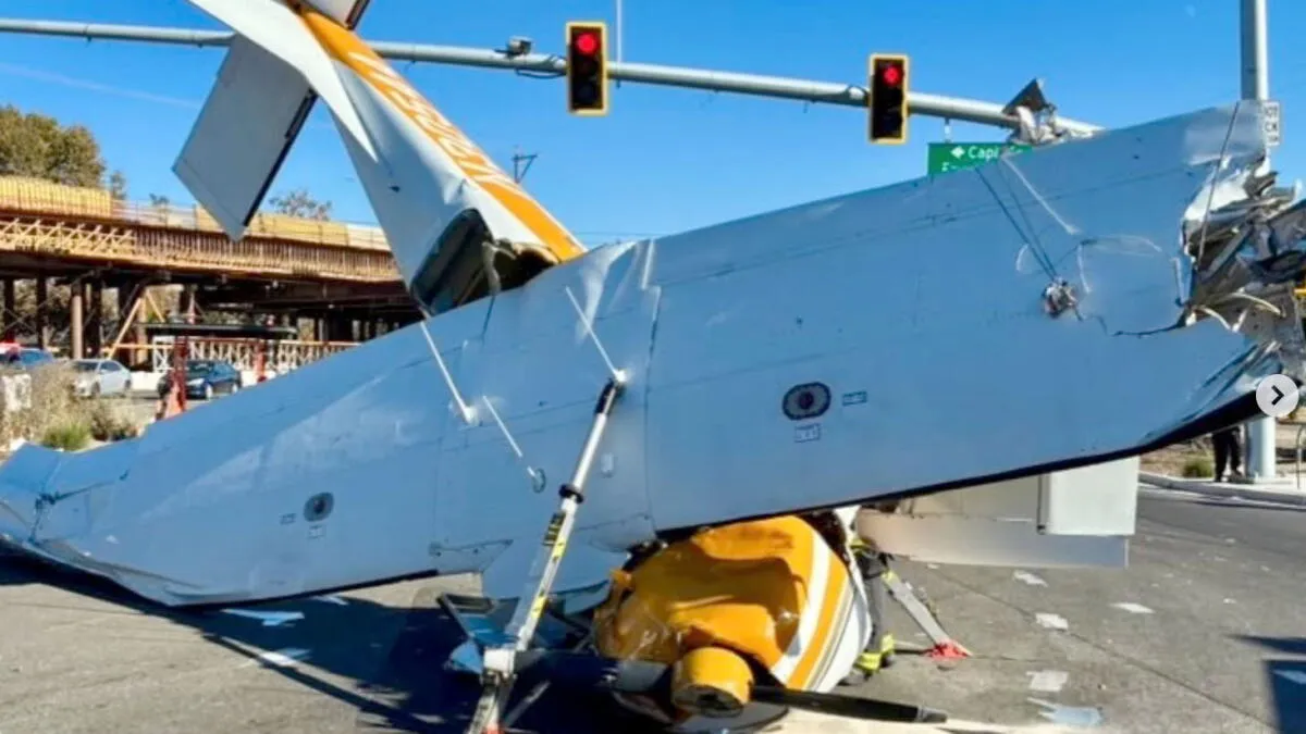 Small Plane Crashes in San Jose; Three Survive with Minor Injuries
